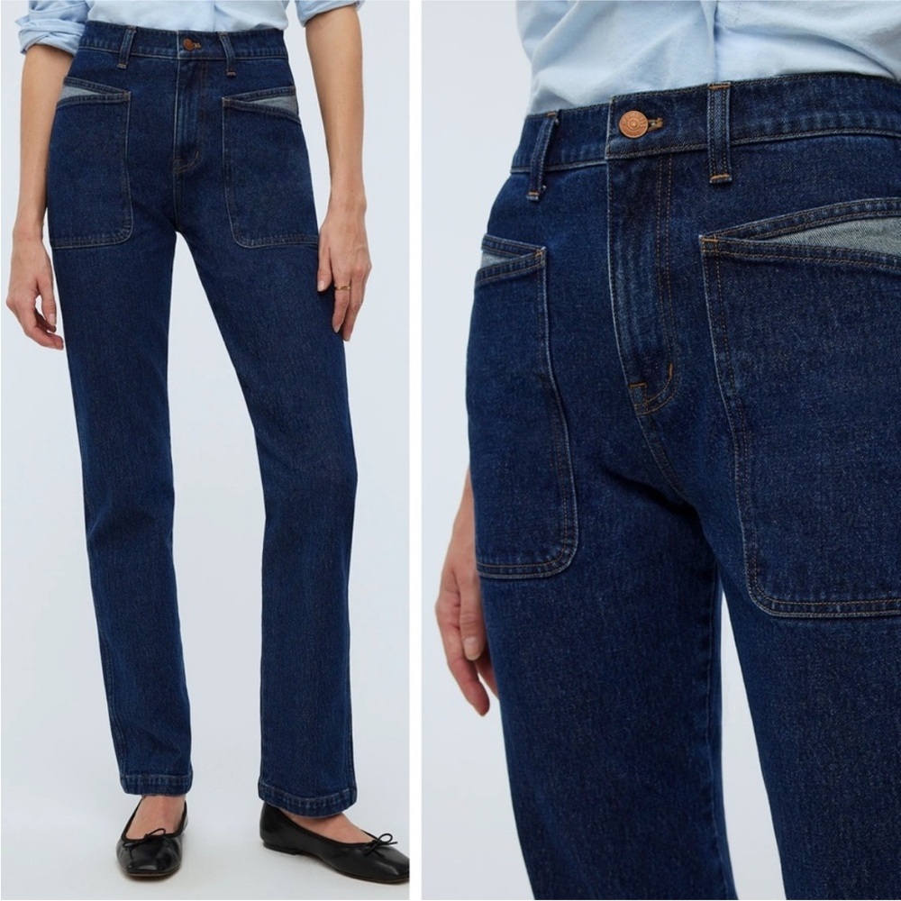 Madewell Blue Straight Leg Jeans Timeless Style